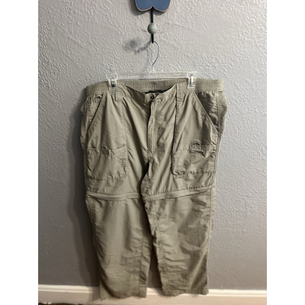 Field & Stream Pants Size Large men  Green Utility Cargo‎ Outdoor Hiking